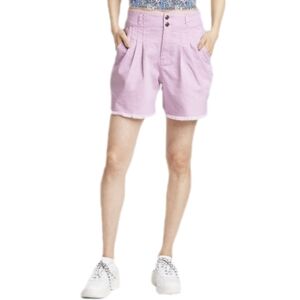 💥🆕 Wild Fable Pale Purple Fringed Trim High Waist Shorts 10